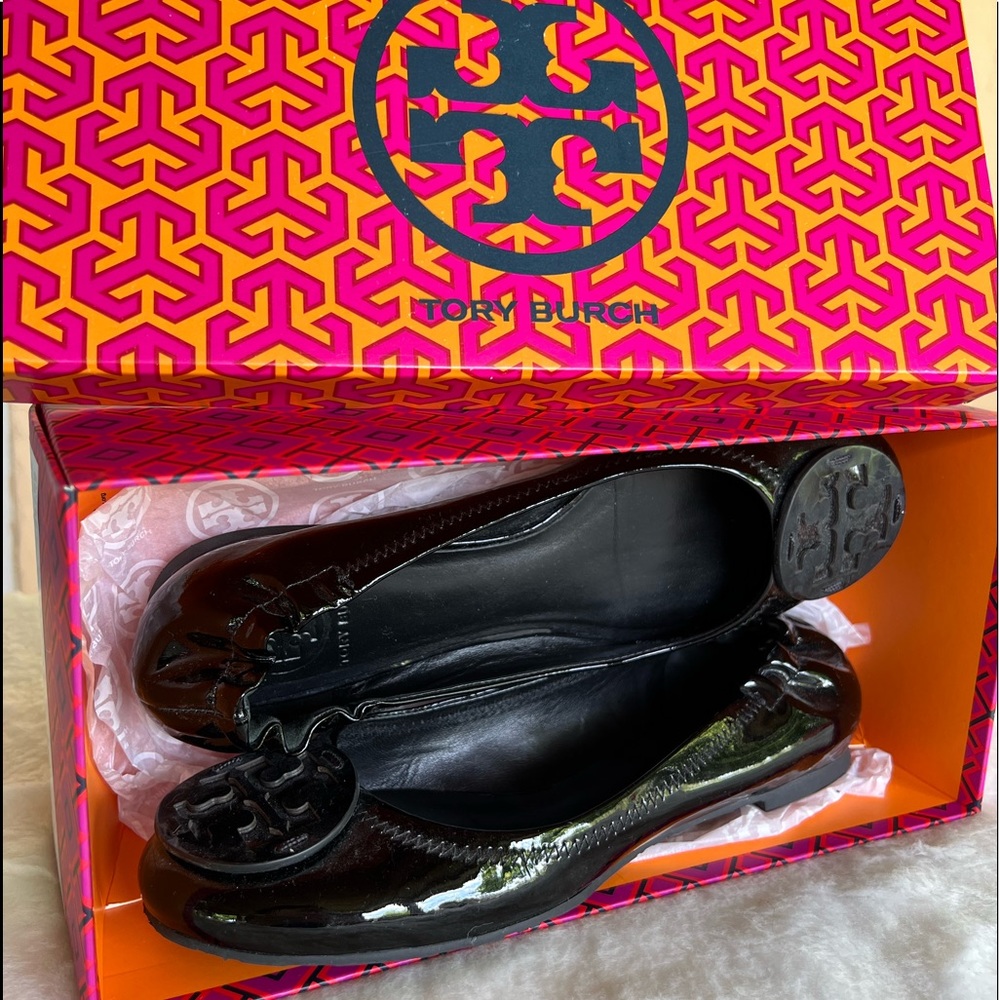 Tory Burch Flats Black Size 8